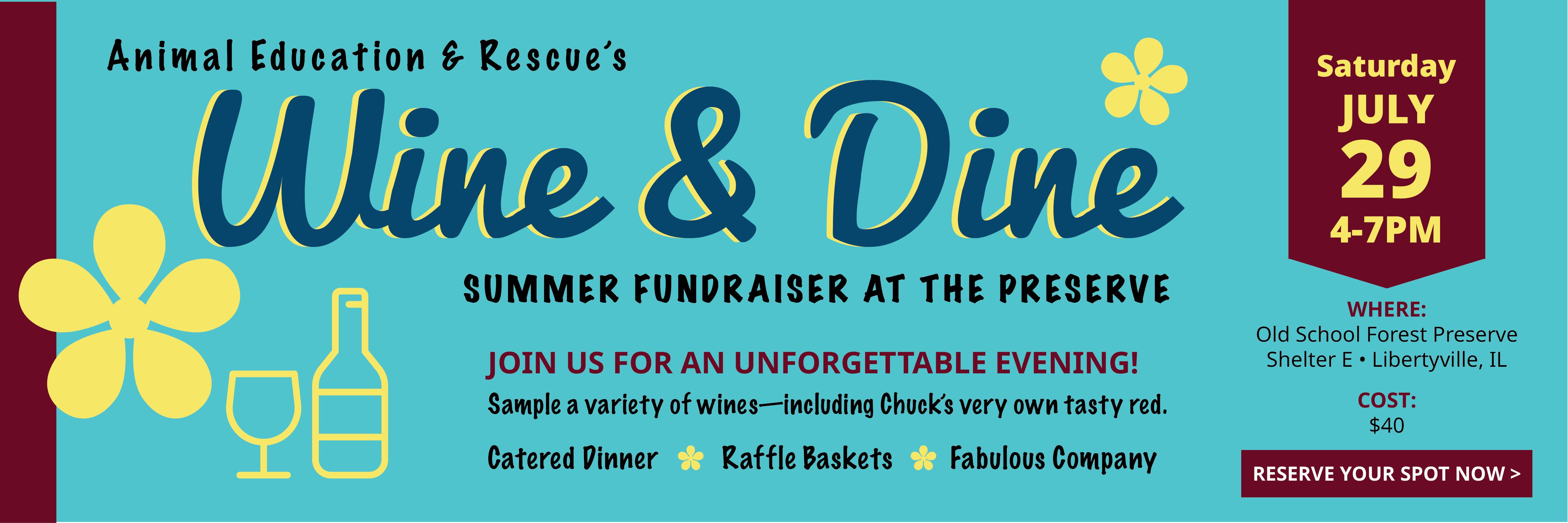 Wine & Dine 2023 | Summer Fundraiser at the Preserve